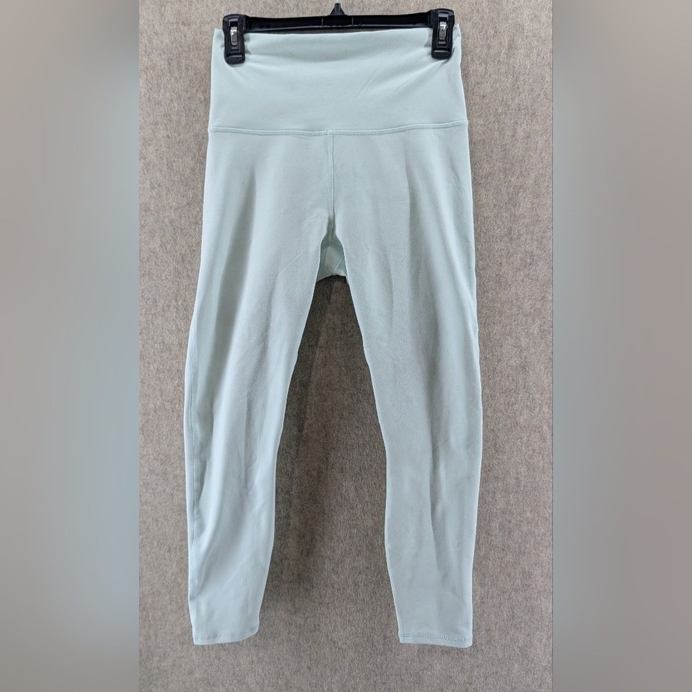 Fabletics Powerhold Leggings, Faded Mint, Size Medium